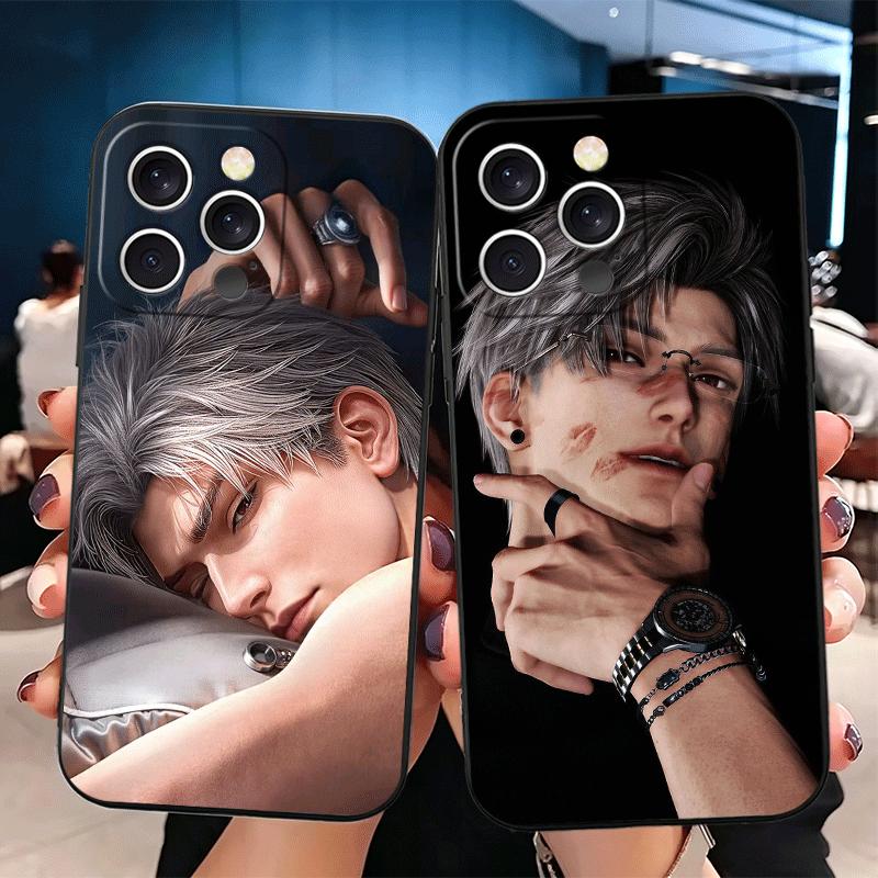 Love And Deepspace Sylus Soft Phone Case for iPhone 16 16E 17 Air 15 Pro Max 14 Plus 13 Mini 11 12 7 Black Cover Back Shell