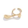Personalized Irregular Water Drop Open Ring for Women Fashion Punk Geometry Gold Color Finger Ring 2026 Trend Girl Party Jewelry