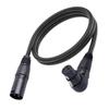 XLR Mikrofon Verlängerungskabel Adapter 90 Grad XLR Buchse auf Gerader XLR Stecker Kabeladapter für