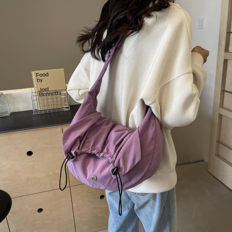 Hobo Bag für Damen, einfarbig, Umhängetasche, Schultertasche, Unterarmtasche