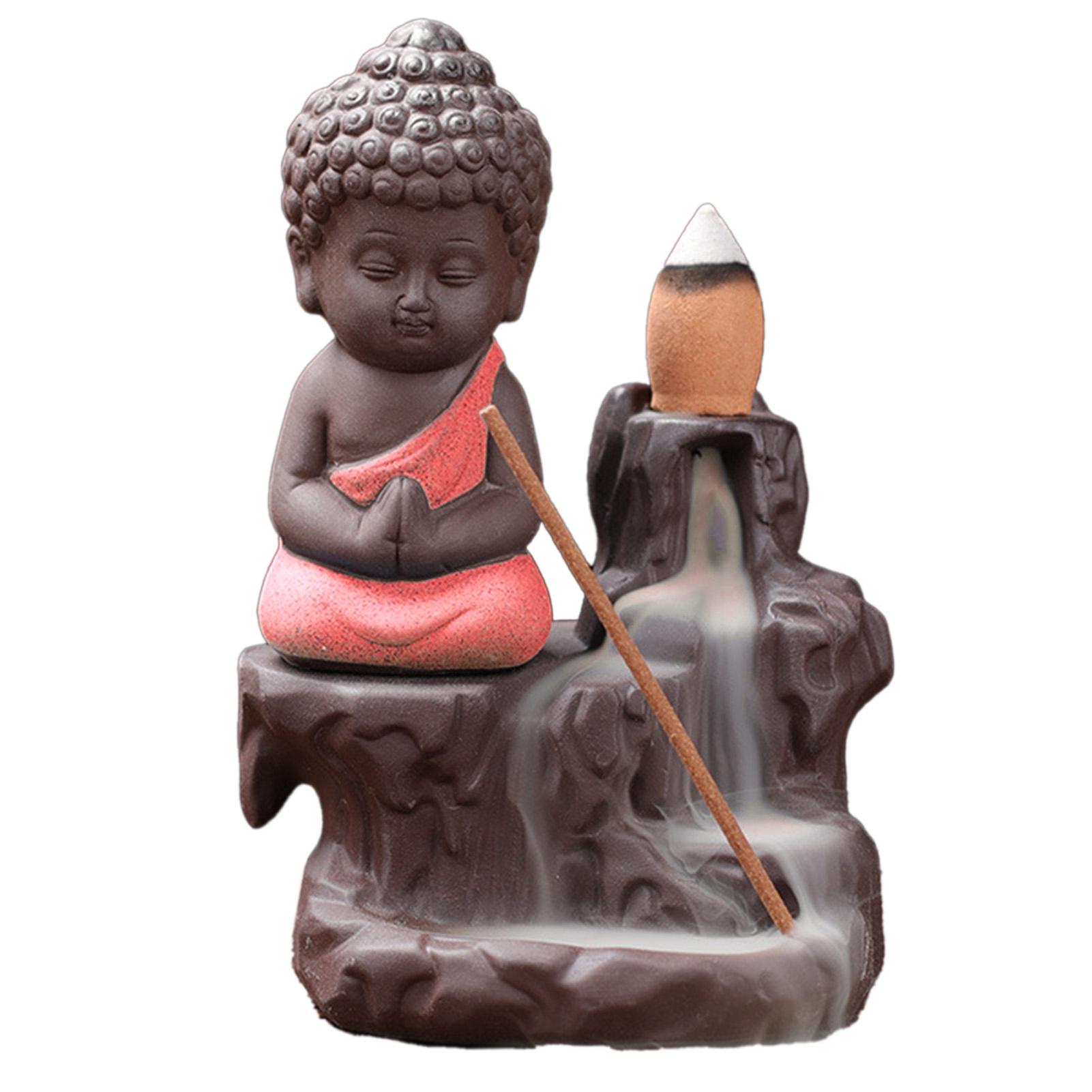 

Курильница Monk Backflow для благовоний Relax Comfortable Purple Sand Waterfall с 30 благовониями розовый