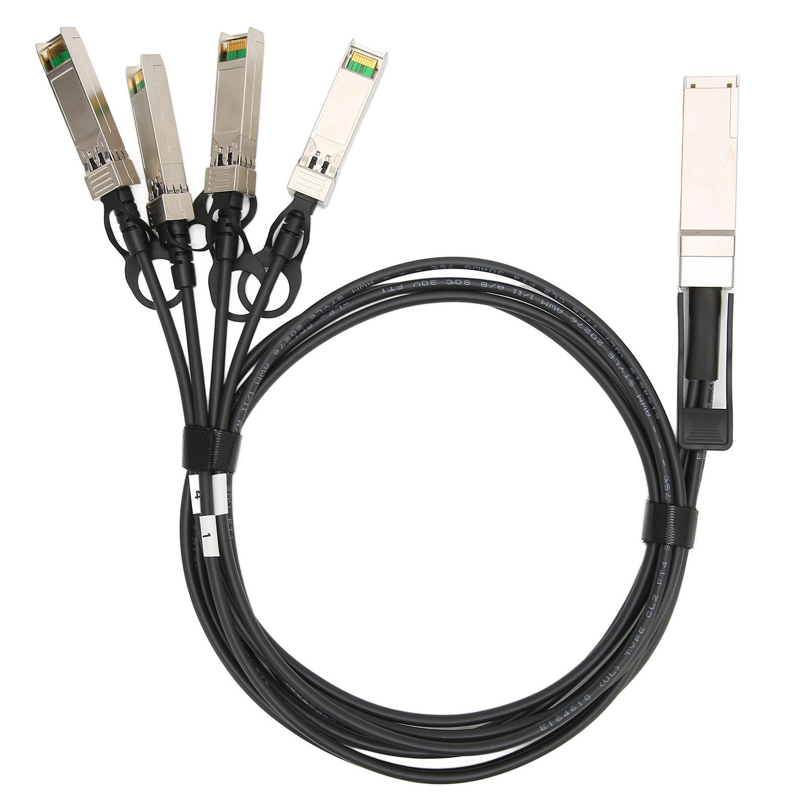 

40G QSFP Cable High Speed Good Heat Dissipation High Performance Chips 1M QSFP+ to 4 SFP+ 40G Cable
