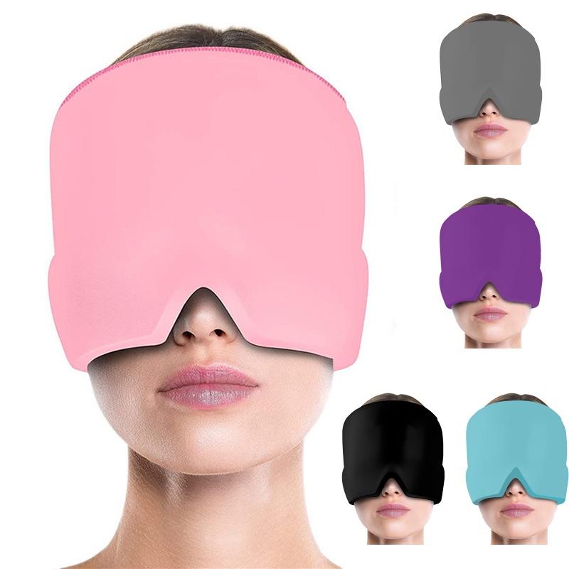 Opaska na głowę na migrenę lód ciepło żel chłodzący owijka na głowę na ból głowy