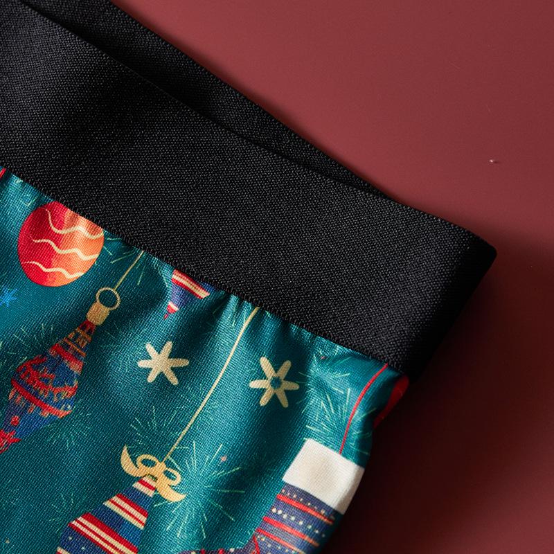 Boxeri noi de Crăciun pentru bărbați, respirabili, cu imprimeu - Stil confortabil european și american