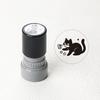 1 Set Cute Black Cat Photosensitive Stamps, Cartoon Cat Pattern Decorative Stamps for Scrapbooking, Notes and DIY Handmade Craft