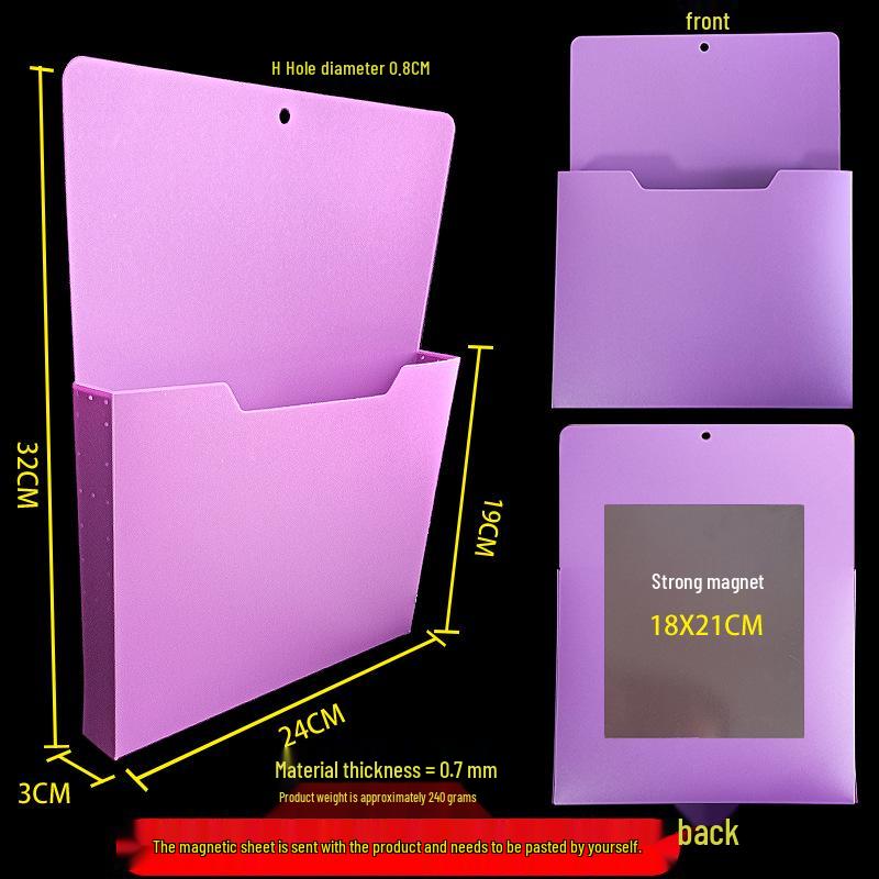 A4 Wall-Mounted Magnetic File Storage Box