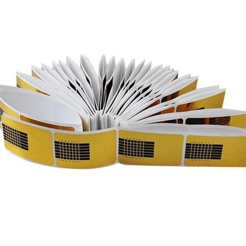 100Pcs Nail Art Extension Sticker Guide Shape Acrylic Professional Nail Tools Gel Nail Polish Tips