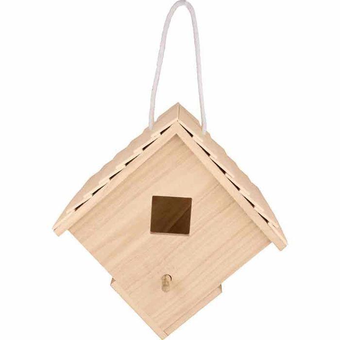 Nichoir en bois à suspendre - 22,5 x 22,5 x 16 cm