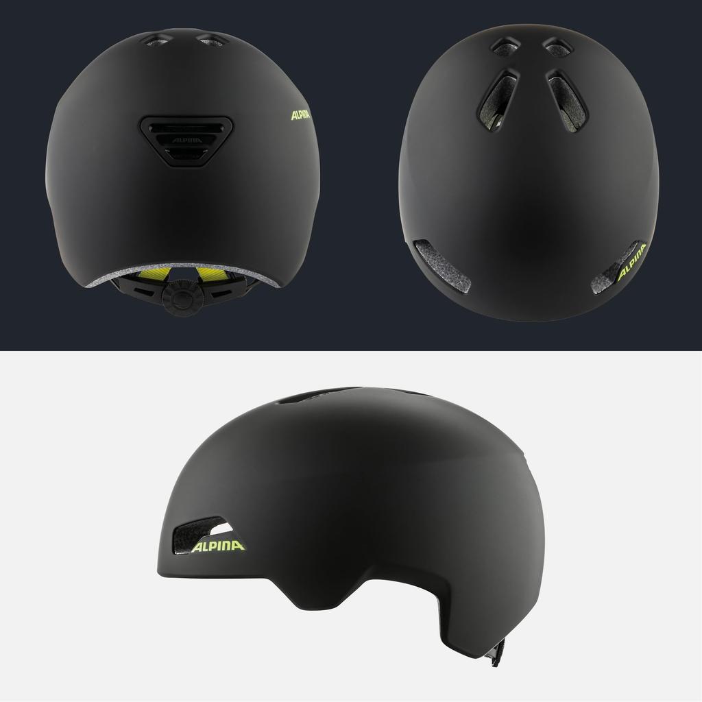 ALPINA HACKNEY Bicycle Adjustable CE Fits cm Children's Helmet, Size, Certified, 47-51