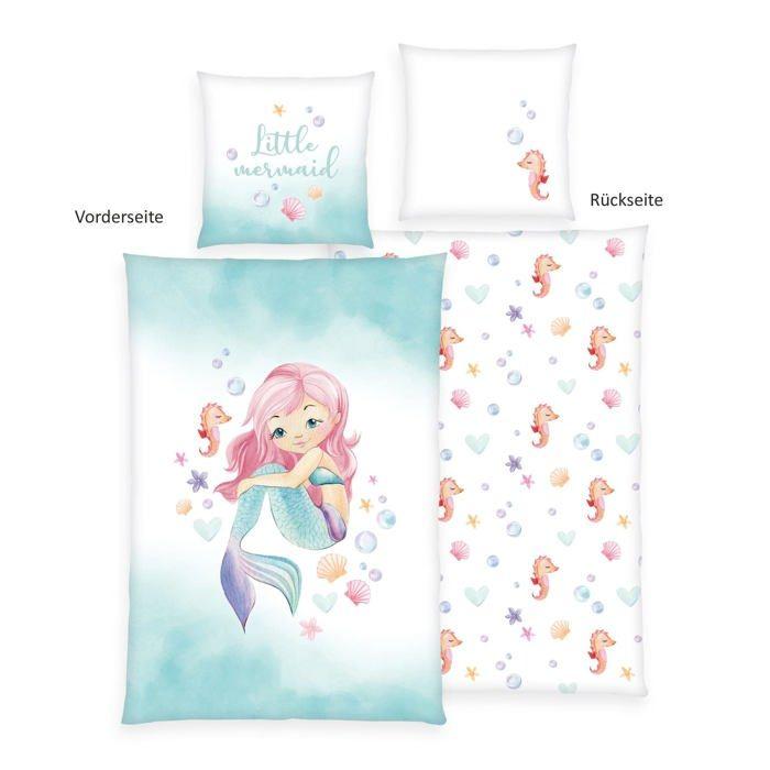 Parure de couette - Herding - Sirene - 100% coton - 2 pièces - Multicolore