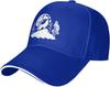 Wolf Howling Moon Landscape Baseball Cap Adjustable Polyester Casual Four Seasons Unisex Headwear