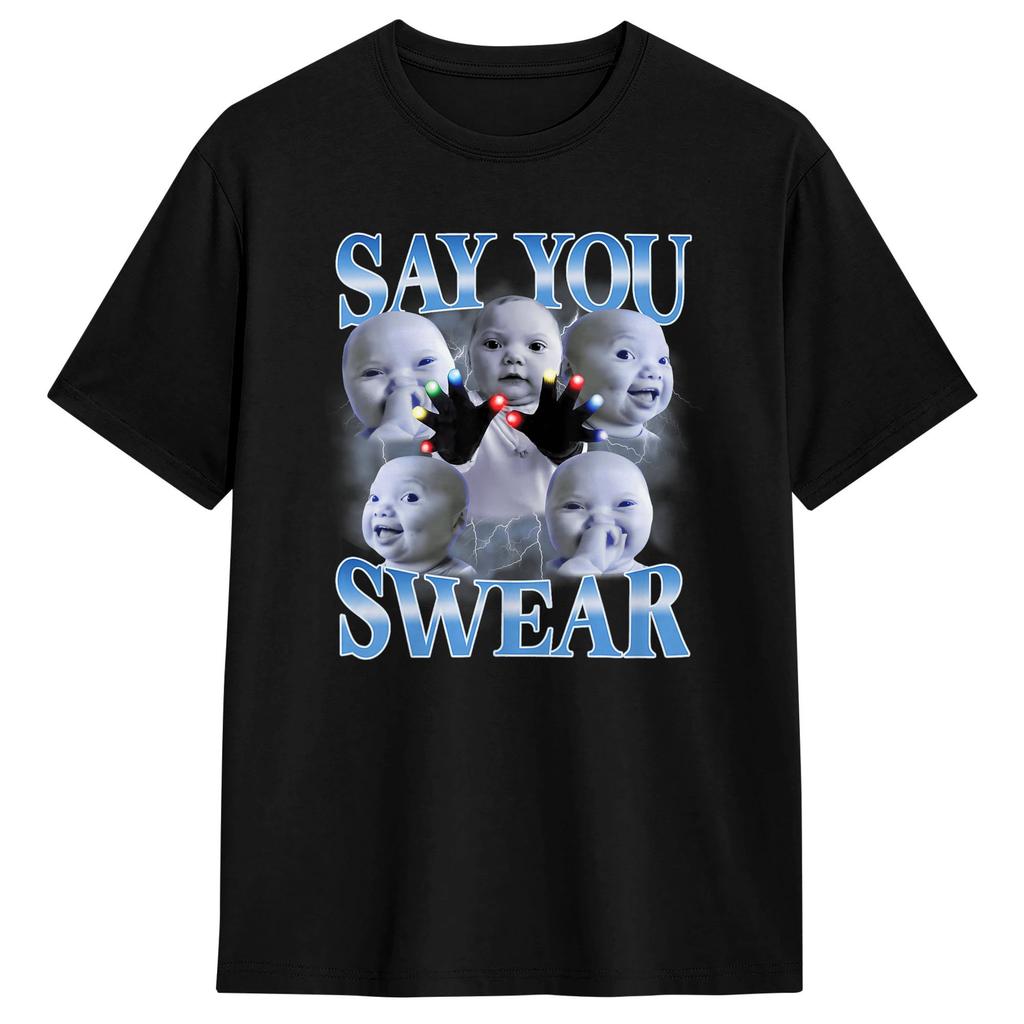 Funny Niche Baby Gen Z Meme Ai Viral Giggling AI Laughing TShirt Beach Street Style T Shirts Pure Cotton Leisure Tshirt Gift