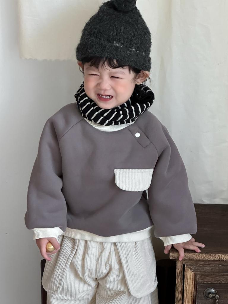 [Warm thickened top] New winter baby clothes children's autumn and winter boys' fleece sweater