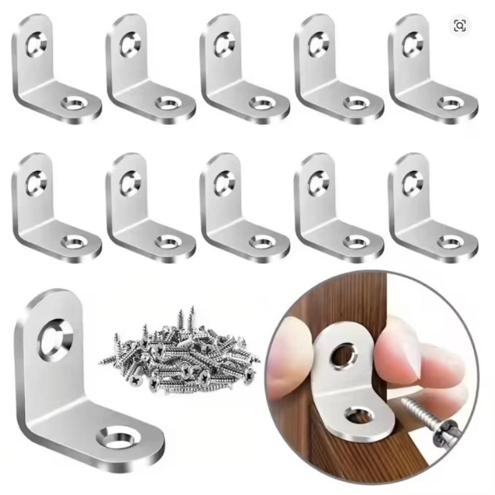 10pcs 90 Degree Right Angle Corner Brace Corner Brace Joint  for Shelves Wood Furniture Chair