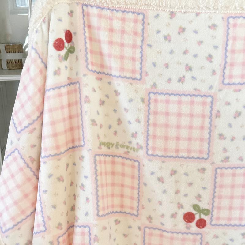 

Простой цветочный узор плед одеяло кровать диван кресло и путешествия утолщенный супер мягкий теплый флисовый плед подарки для детей девочек мальчиков 100x150cm (39x59in)