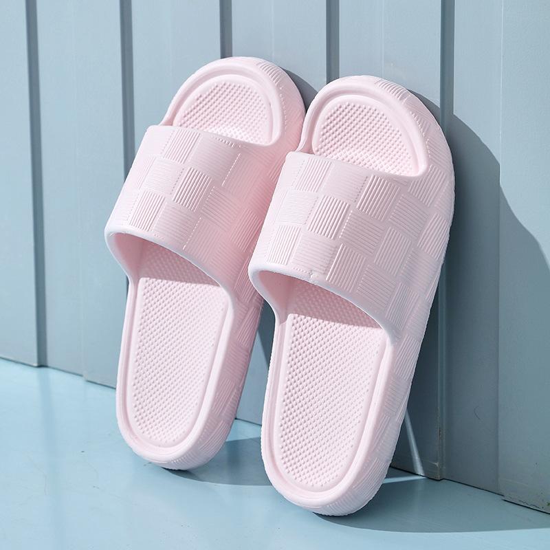 EVA slippers for women's home summer bathroom non-slip soft sandals for men to wear outside, stepping on shit slippers for bathing women