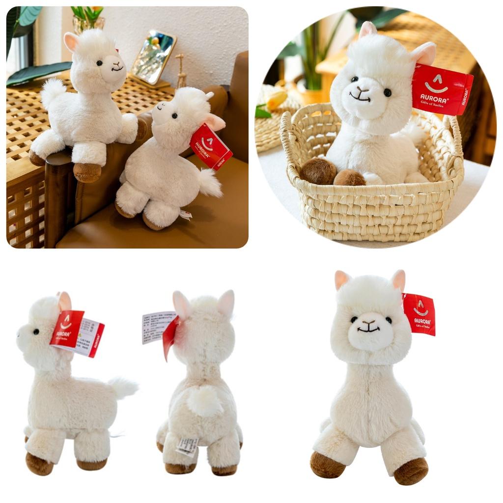 Cute And Adorable Plush Alpaca Toy Perfect Birthday Gift For Girls With Long Fur And Soft Pp Cotton Filling 30cm/0.16kg White