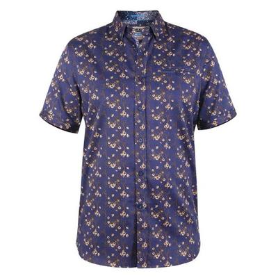 Mens D555 Kingston Floral Kingsize Short-Sleeved Shirt