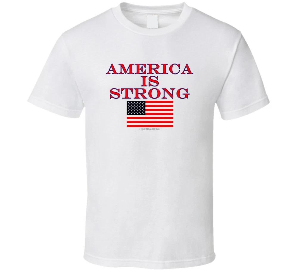 America Is Strong Usa Patriotic Gift T Shirt M