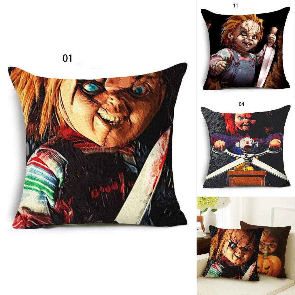Cozy Halloween Horror Ghost Baby Pumpkin Pillowcase For Festive Sofa Decor