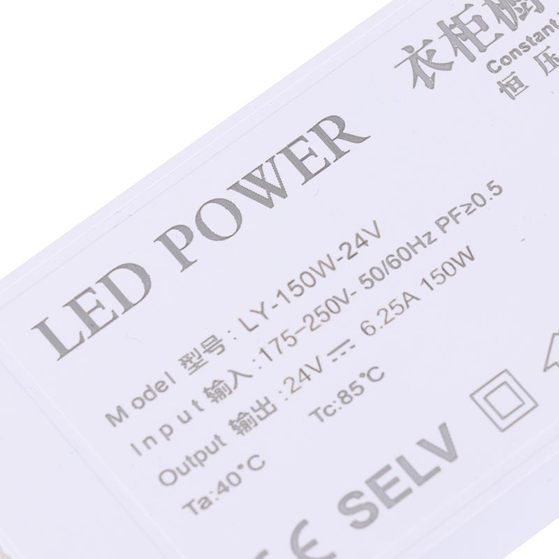 Led Cabinet Light Power Supply 24/36/48/60/100/150W Transformer 12V 24V Constant Voltage Source Adapter For Led Strip