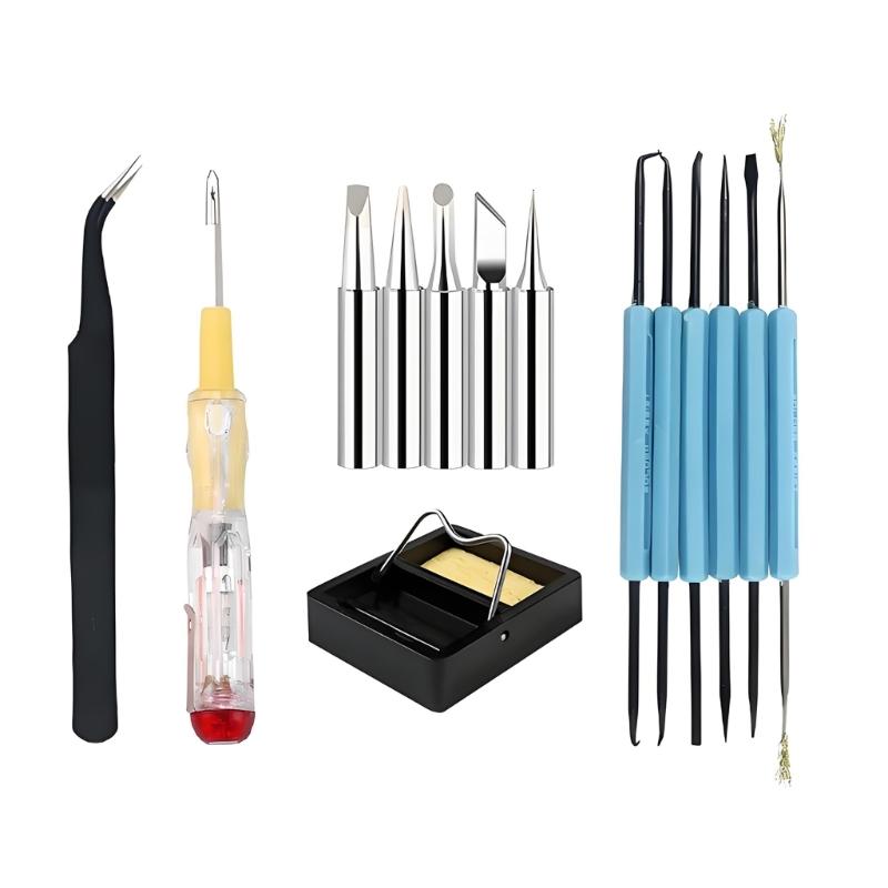 Professional 8Pieces Welding Kit With Ergonomic Handles For Jewelry Making And Model Building Soldering Iron