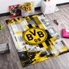 Tappeto Area Stampato Industriale Graffiti Borussia Dortmund BVB 09 Tappetino Rettangolare Antiscivolo Tappeto Decorazione Casa Soggiorno Camera da Letto Gaming Tifoso di Calcio