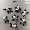 3PCS Red Panda Plush Refrigerator Sticker Animal Doll Magnet Convenience Sticker Cute Creative Home Commemorative Gift