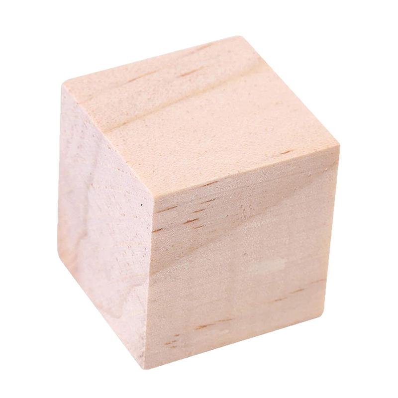 50/200/400 Stück Unfertige Leere Mini DIY Holzquadratblöcke 1cm Holz Vollwürfel Für Holzbearbeitung Handwerk Puzzle Herstellung Material