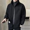 Manteau d'hiver en polaire pour homme, veste en polaire, couleur unie, ample, chaude, mode, style streetwear, vêtements polaires
