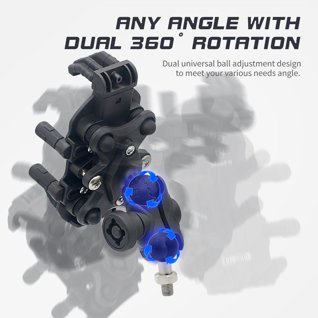 Motorcycle Mountain Phone Holder, Upgraded Shock Absorption of Car Aluminum Alloy, Electric Car Phone Holder,  Anti-theft, M8/M10 Model