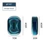 Youjialiangpin Portable Mini Pill Organizer, Weekly Seven-Day 6-Compartment Blue Box