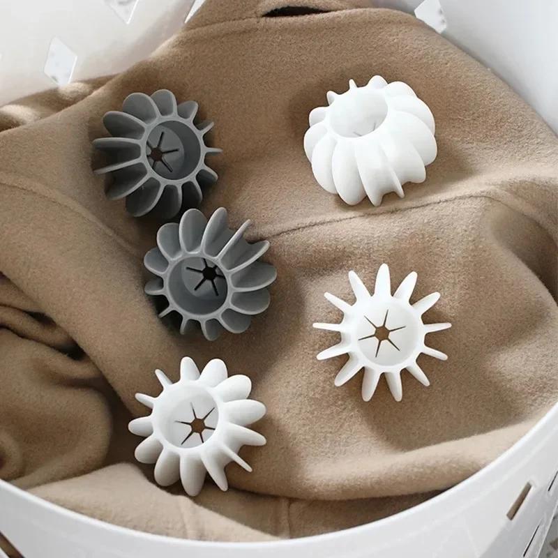 Laundry Ball Reusable Silicone Clothes Hair Cleaning Tools Pet Hair Remover Washing Machine Cat Hair Catcher Laundry Ball