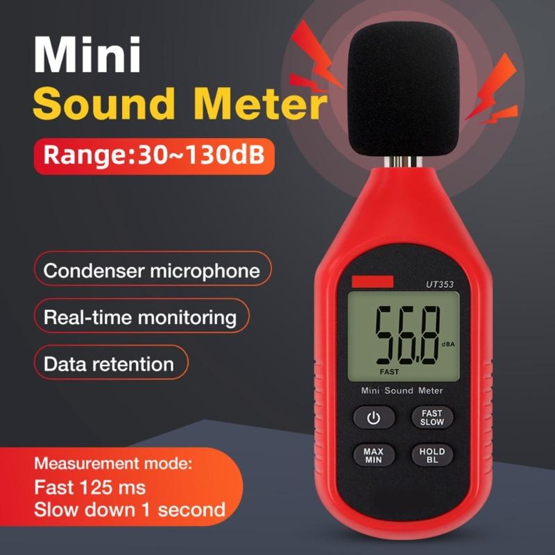 Portable Noise Level Tester Decibel Meter for Household Use for Monitoring Sound Level and Reducing Noise Pollution