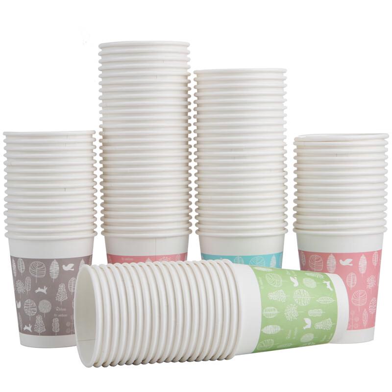 Deli 250ml Disposable Paper Cups (100 Count)