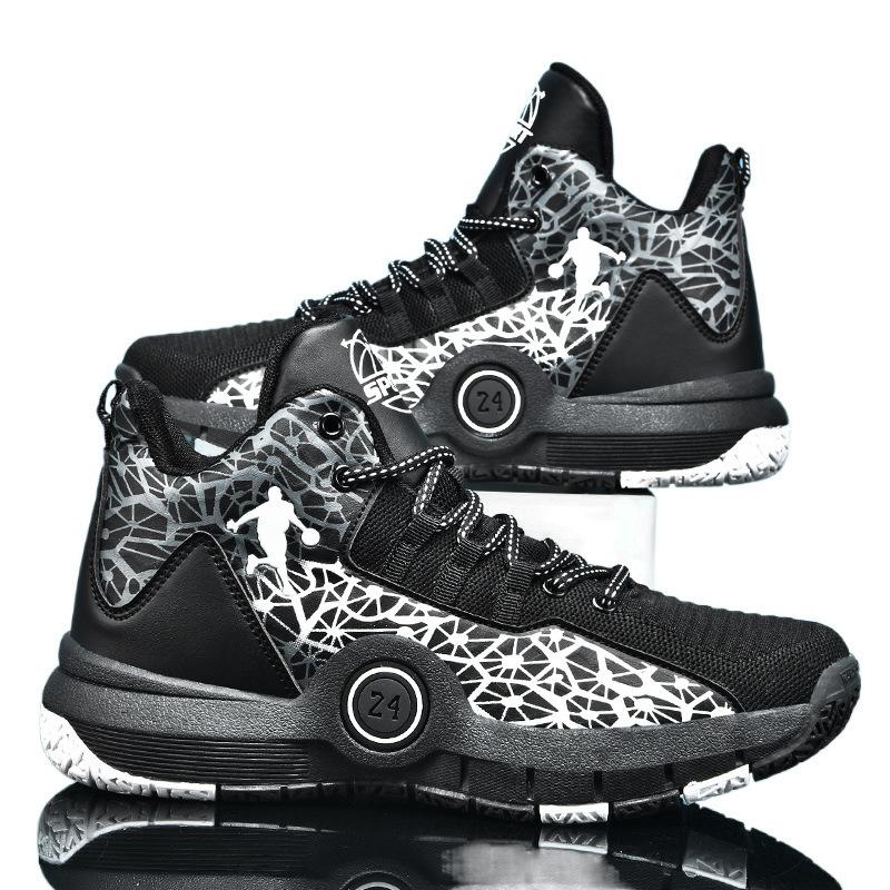 Size 31-45 Basketball Shoes for Children, Junior High School Primary School Students, Men's Four-season Through Sports, Kobe Sneakers, Non-slip Men'