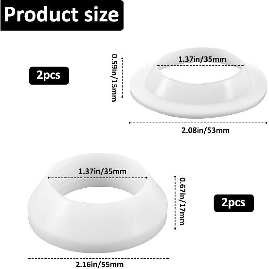 4 шт. Уплотнение слива Универсальная прокладка для сливного отверстия раковины Запасные части Силиконовая пробка для слива Прокладка перелива ванны Прокладка для кухонной раковины Утолщенное уплотнение
