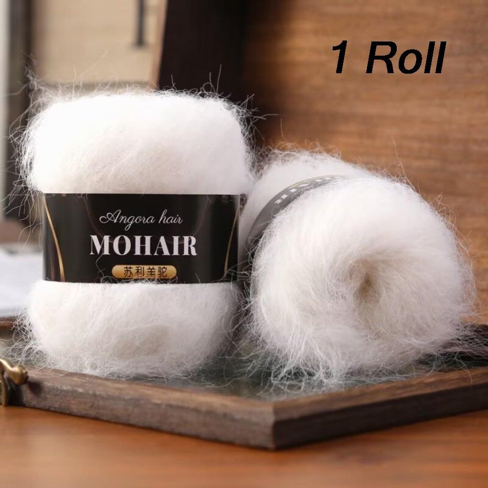 

Comfortable Thread Cotton Blended Alpaca Mohair Yarn Soft Fluffy Long Haired Knitting Yarn Handmade Crochet Yarn Knitting