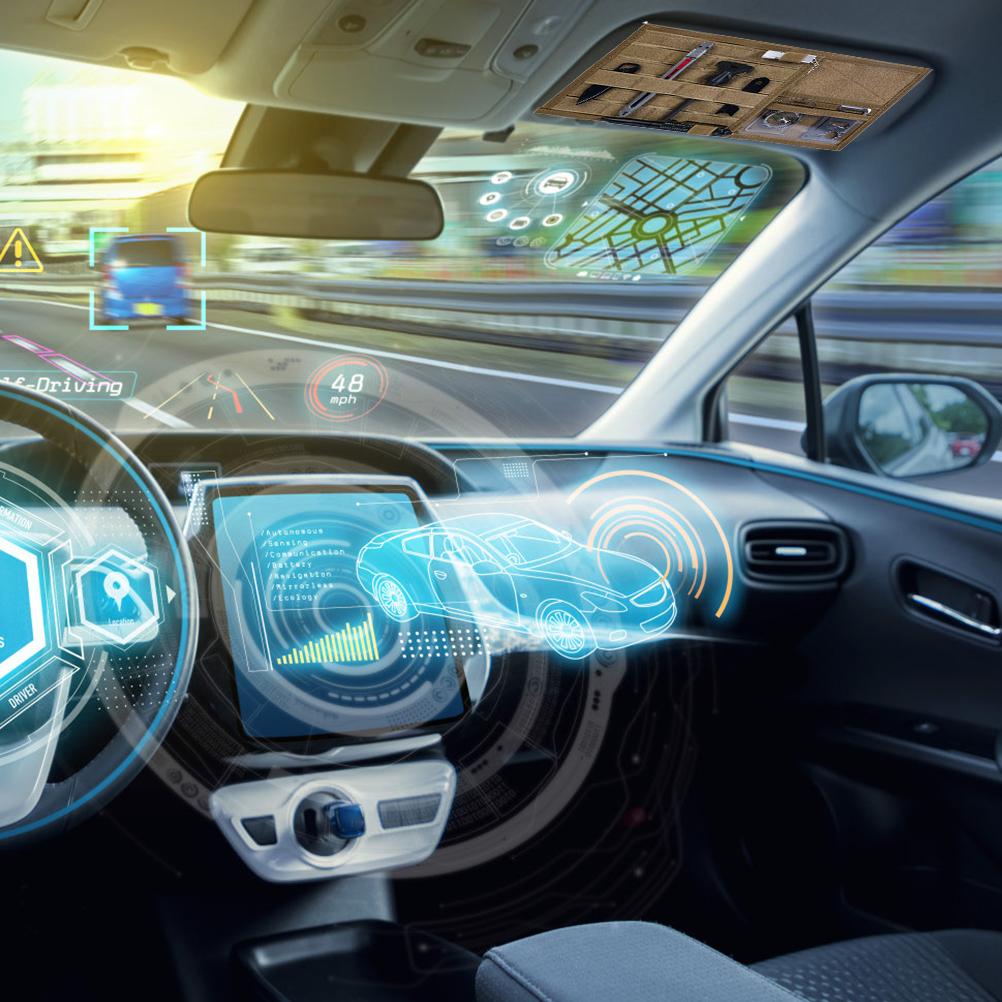 Auto Sonnenblenden Organizer Auto Sonnenblende Aufbewahrungstasche Verstellbare Langlebige Sonnenbrillen Aufbewahrungstasche