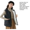 Women's Quilted Vest Casual Sleeveless Coat Fleece Lined Zip Up Jacket Autumn Winter Warm Outerwear with Pockets