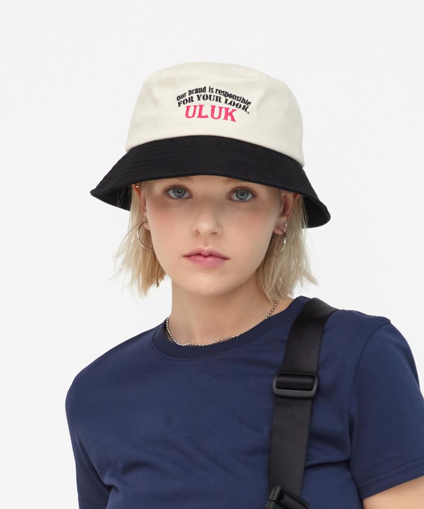 ULUK Long Algerie Embroidered Bucket Hat_Black