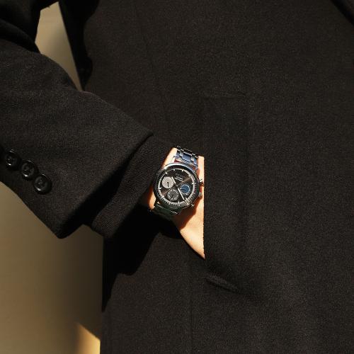 [GEIGER] Мужские многофункциональные металлические часы GEIGER разноцветные GE1269BS GE1269BS