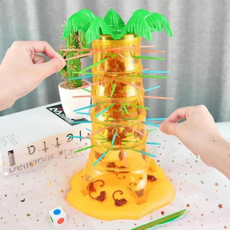 Scimmia sull'Albero Gioco da Tavolo Educativo Interattivo per Bambini Giocattolo per Feste in Famiglia Regalo di Compleanno per Ragazzi e Ragazze