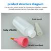 Integrated Brush Dispensing Bottle 50ML Glue Brush Set with Needle Dispensing Tips Machine Tools Accessories