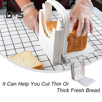 Brotschneidemaschine für selbstgemachtes Brot, faltbare Brotschneideführung, 3 Größen, Laibschneider, dünner Brotschneider, manuelle Brotschneidemaschine für Küchenbagels