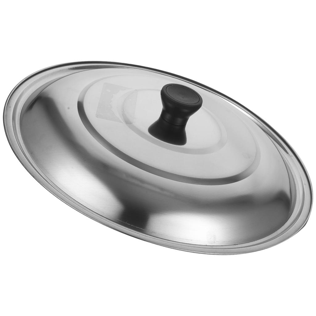 Hochwertiger Metalldeckel Robust Tragbar Anti-Verbrühungs-Design für Suppentöpfe Bratpfannen Küchenzubehör Wiederverwendbar Waschbar