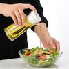 Glass Oil Dispenser with Built-In Salad Dressing Mixer Leak-Proof Salad Dressing Bottle Easy-Clean Dishwasher Safe Condiment Bottle