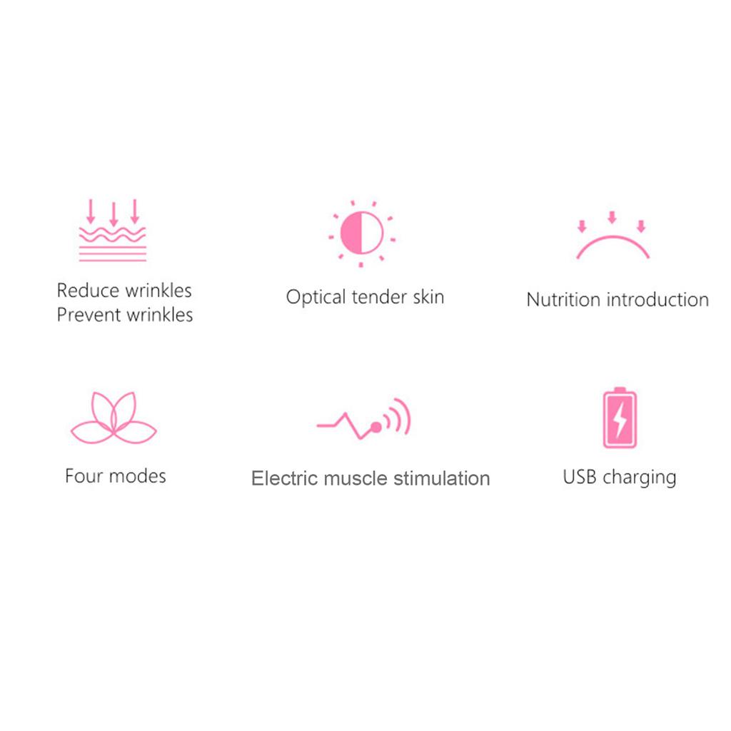 Hals-Schönheitsgerät Hautlifting Straffung Entfernung Doppelkinn-Therapie Gesichtslifting Vibrationsmassagegerät 3 LED-Photonentherapie