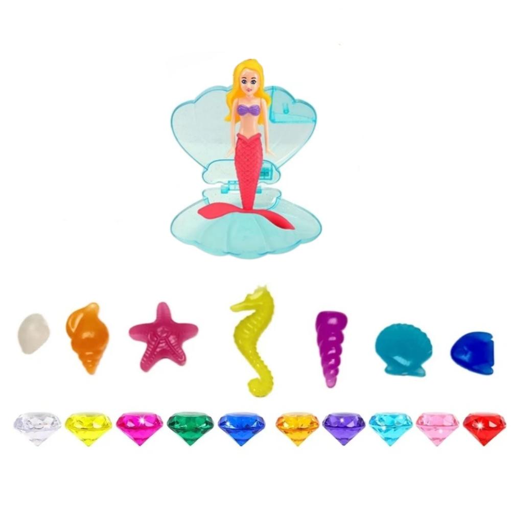Funny Spin Mermaid Dive Toys Rising Design Mermaid Pool Toy Floating Shell Mermaid  Summer Swimming