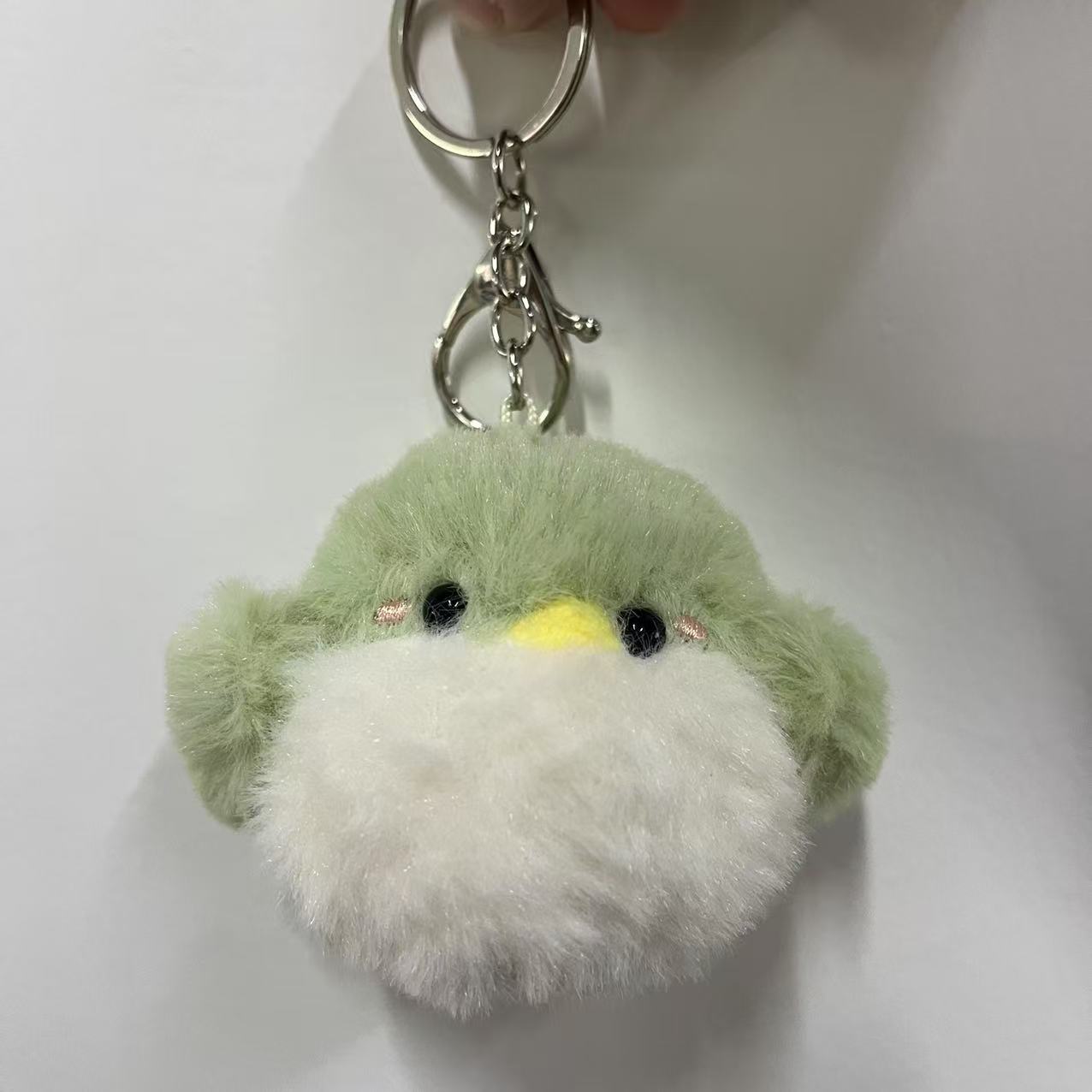 9CM Kpop GOT7 Plüsch Schlüsselanhänger Cartoon Niedlich Grüner Vogel Plüschtier Anhänger Schlüsselanhänger JinYoung Jackson BamBam Fans Geburtstagsgeschenk 9cm gray